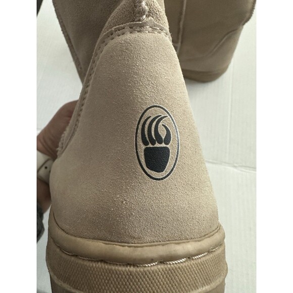 Bearpaw Genuine Suede Mid-Calf Boots Sheepskin Lining Iced Coffee 11 M main image 11